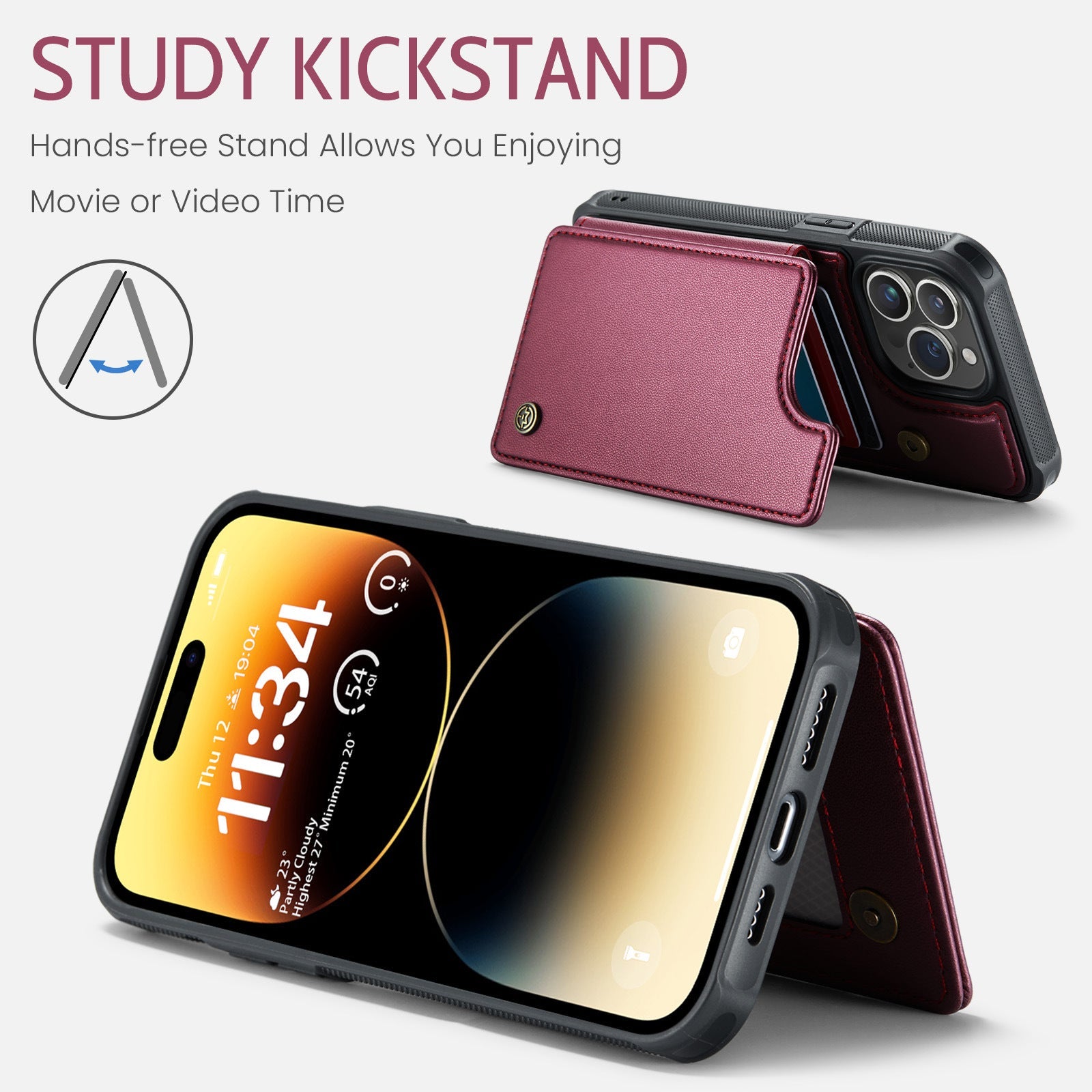 Luxus Leder Brieftasche Karte Telefon Fall Mit Geldbörse Flip Stand Für iPhone