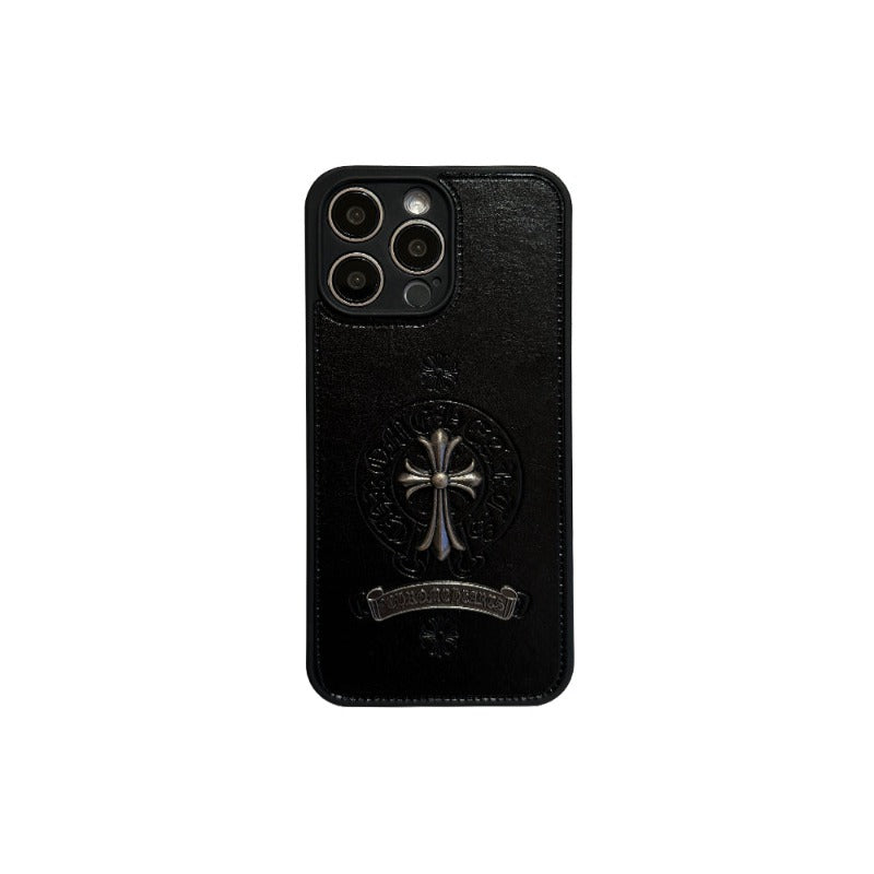 Leder Chrome Hearts Handyhülle für iPhone