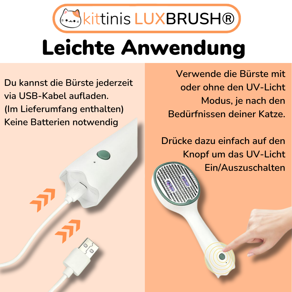 KITTINIS - LUXBRUSH (UV-Zeckenbürste) | 50% RABATT!