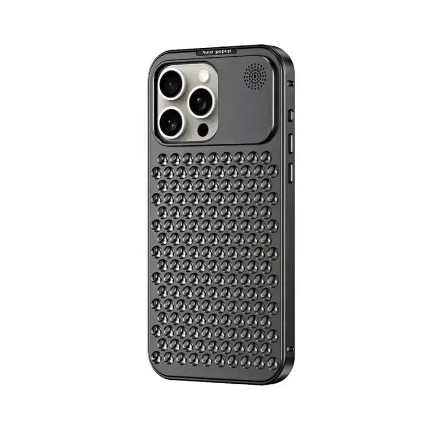 Luxus Aluminium Wärmeableitung Metall Hohl Duft Kühlung Abnehmbares Handyhülle Für IPhone