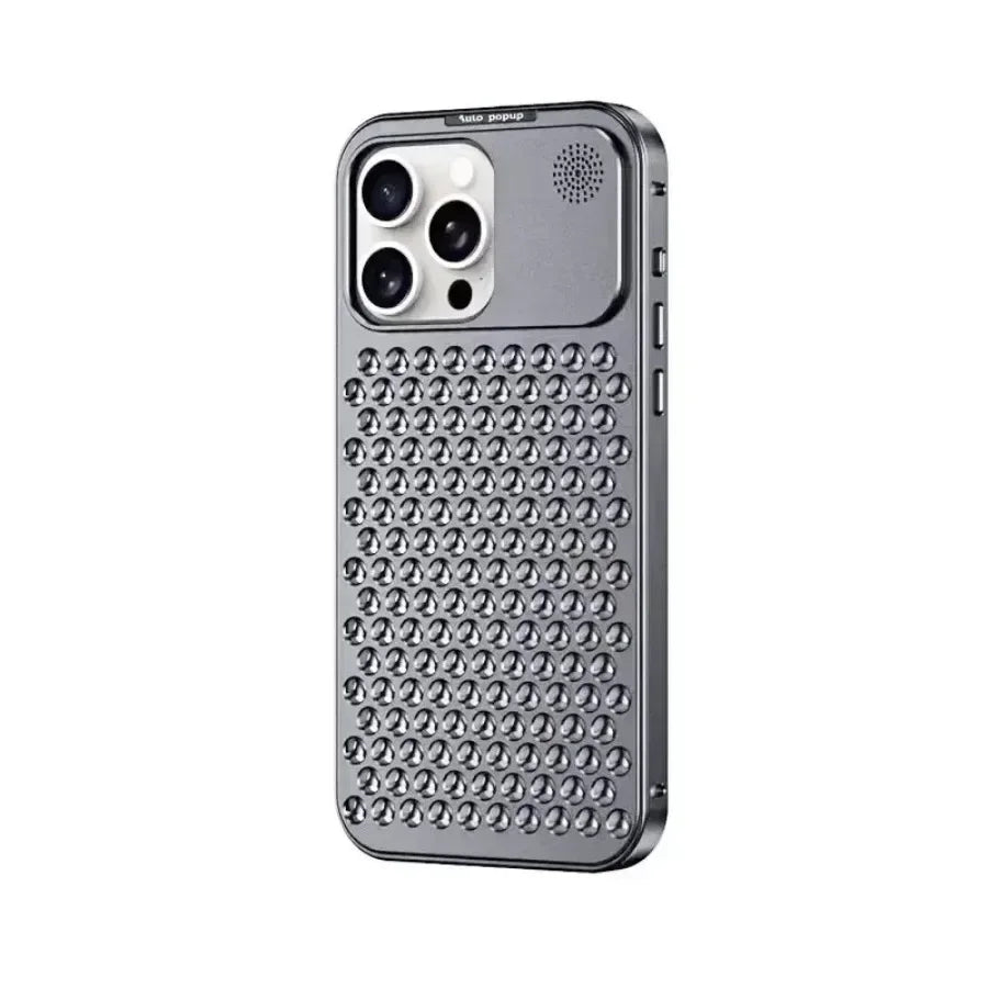 Luxus Aluminium Wärmeableitung Metall Hohl Duft Kühlung Abnehmbares Handyhülle Für IPhone