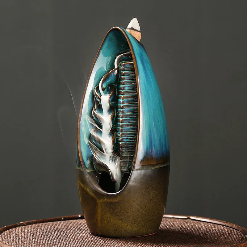 Luxus Keramisches Wasserfall Räuchergefäß | Aromatherapie