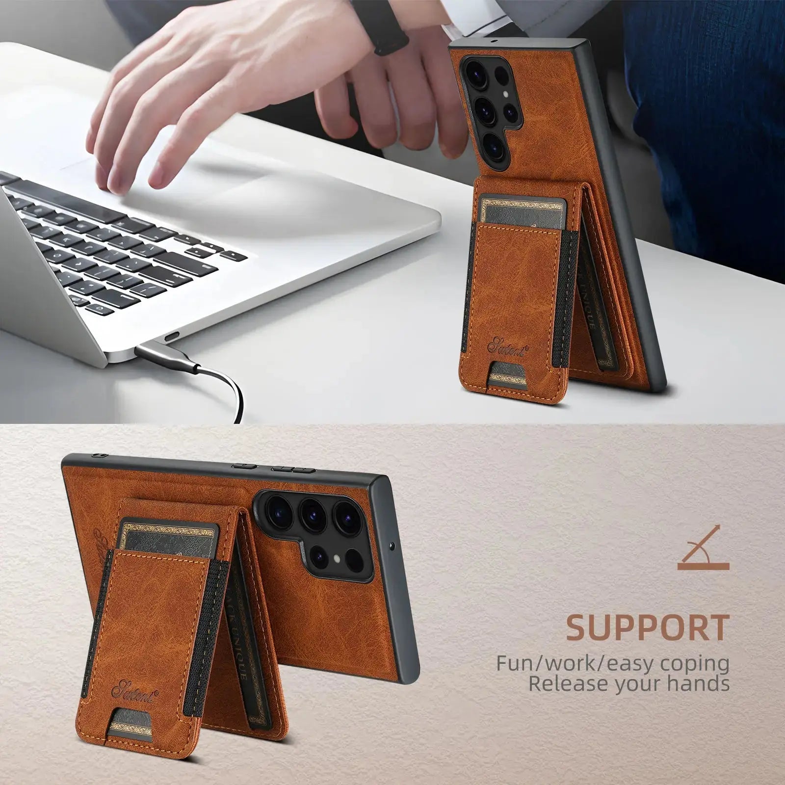 LuxeLeather CardCrafter-Serie für Samsung Galaxy