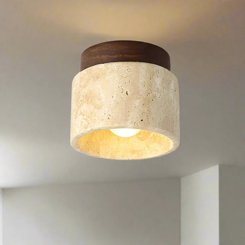 Kreative Japanische Deckenlampe im Creme-Stil