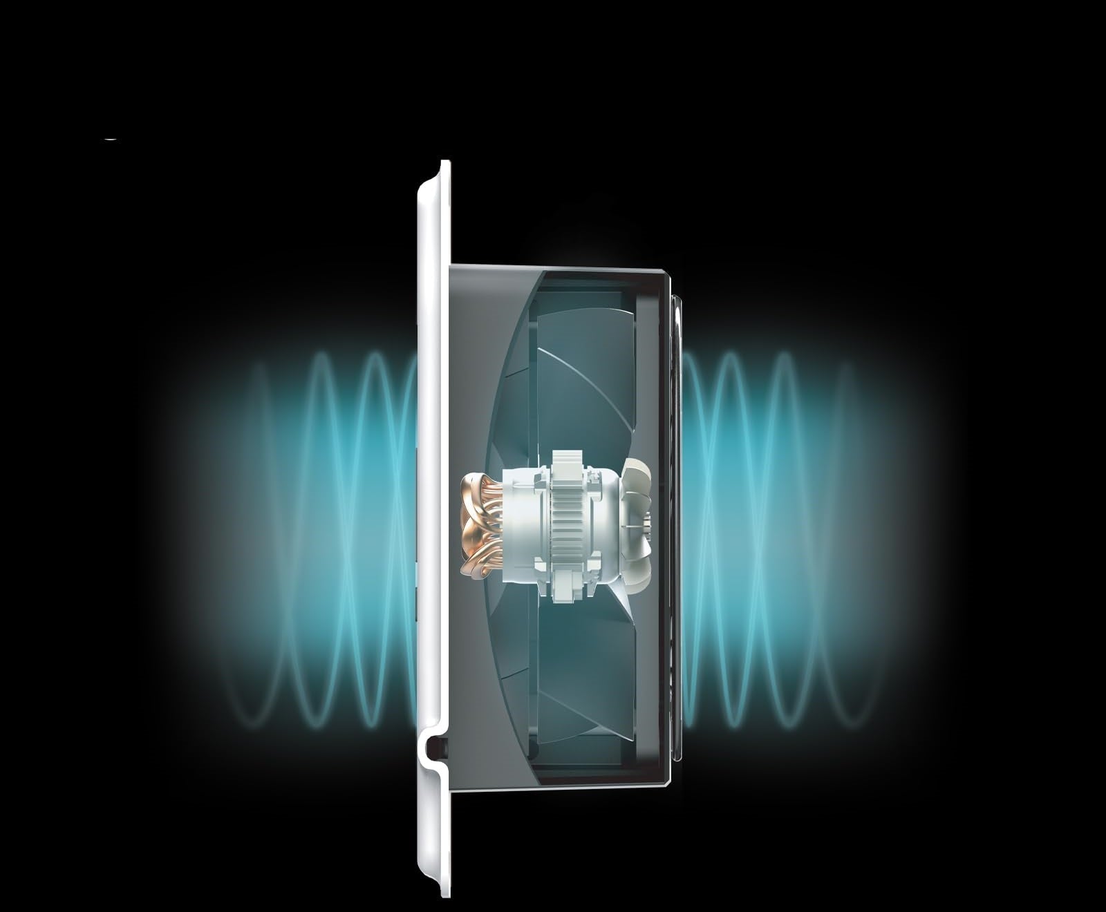 Bluetooth-gesteuerter Register-Luftventilator Booster - 10-Gang Dualmotor HVAC Luftstromverstärker für leises Heizen & Kühlen