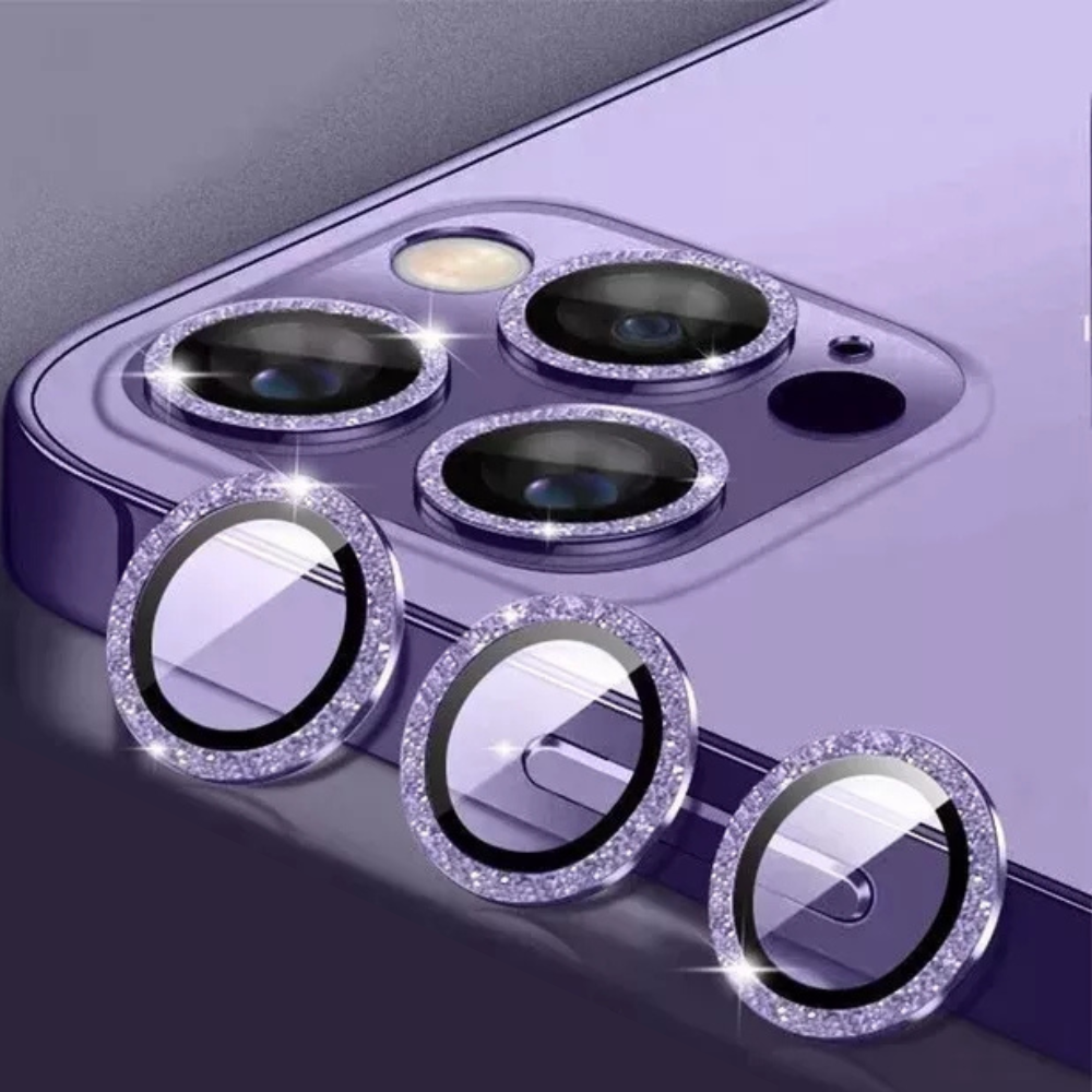 Kameraobjektiv Metallring Schutzglas für Apple iPhone | Hochwertiger langlebiger Objektivschutz gegen Kratzer und Staub