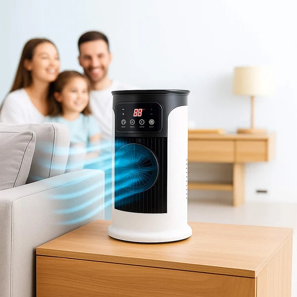 Tragbare stehende Klimaanlage mit 8h Timer, leisem Betrieb & vier Rollen – energieeffizient für Zuhause, Büro & Wohnheim