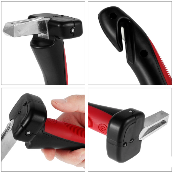 Carl - 5 in 1 Multifunktionales Auto-Gadget | Fensterbrecher | Gurtschneider