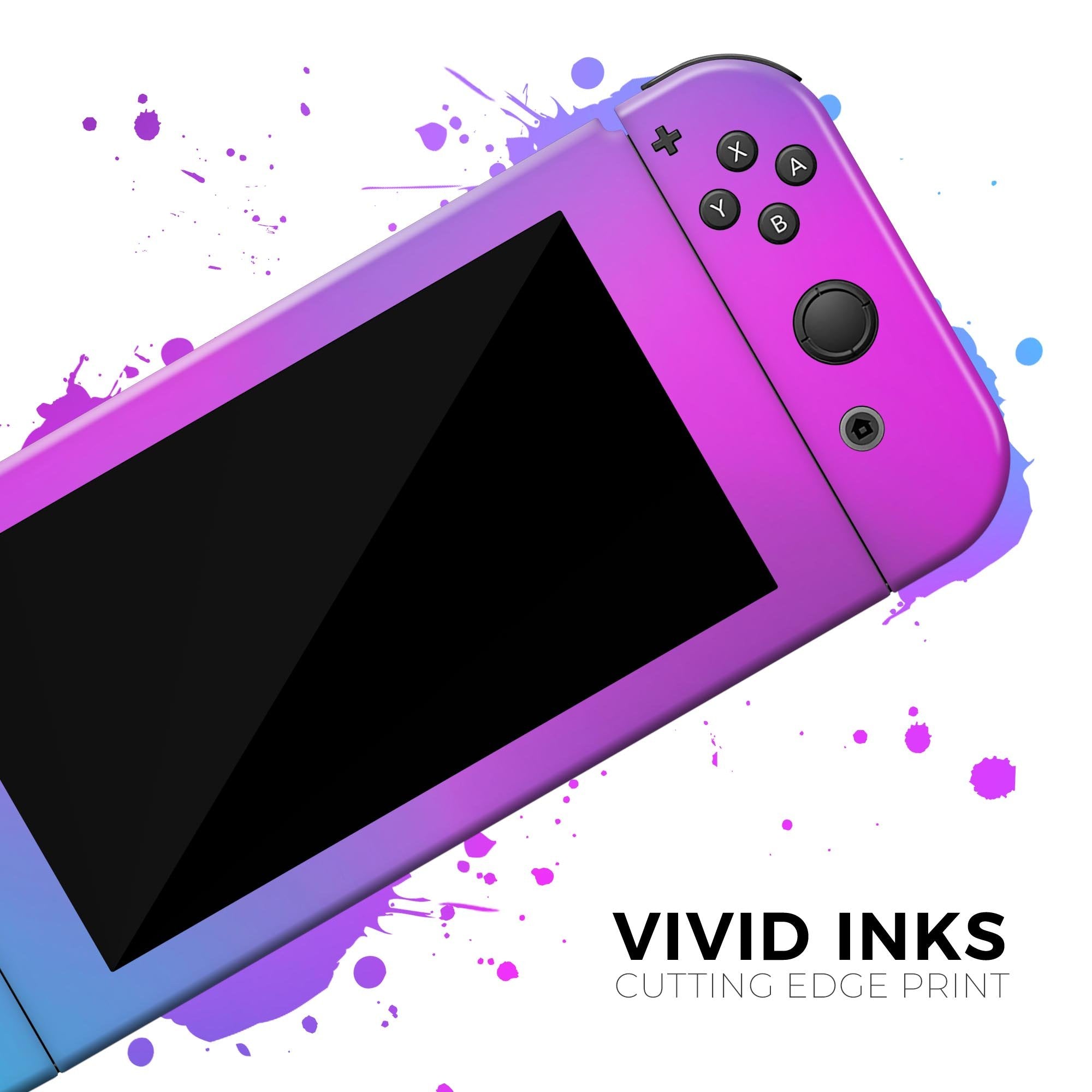 Neon Holographic V1 | Vollkörper-Skin-Wrap für Nintendo Switch