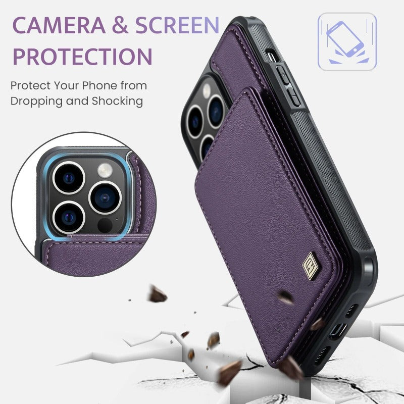 Multifunktions-Karten-Flip-Magnethalter-Telefonhülle für iPhone