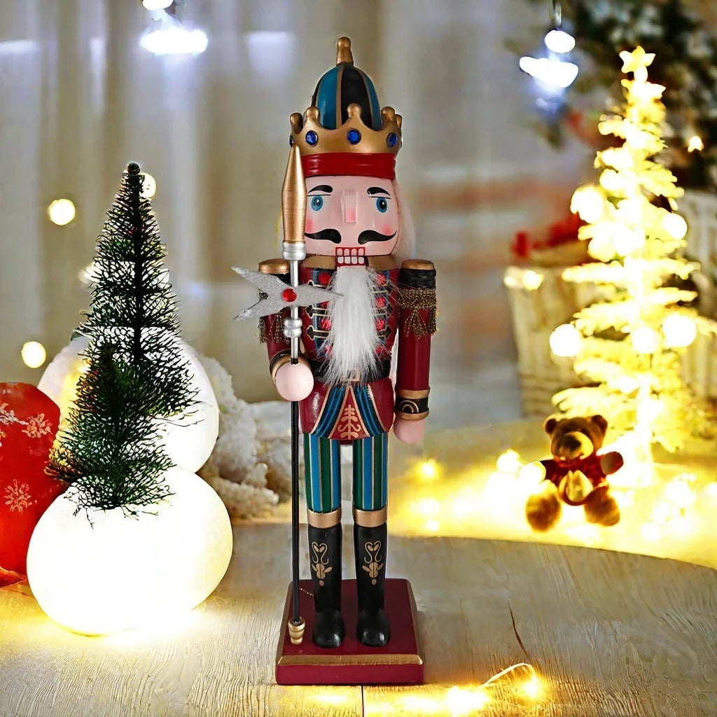 Nussknackerfigur | Klassische Weihnachtsdekoration aus Harz