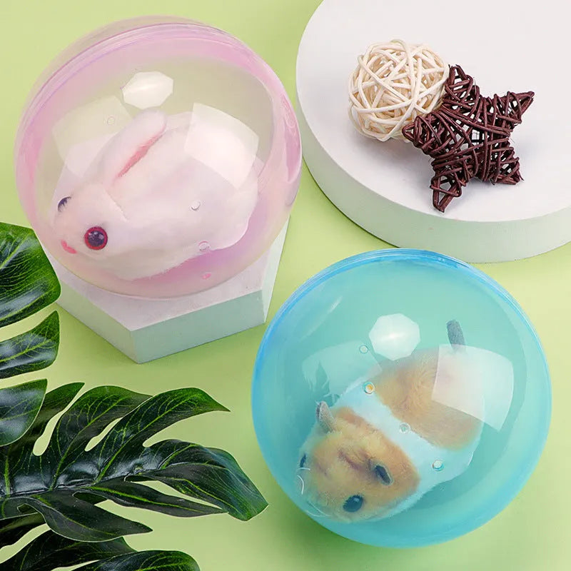 Interaktives Katzenspielzeug gegen Langeweile – Selbstfahrender Plüsch-Hamster für Bewegung & Spaß