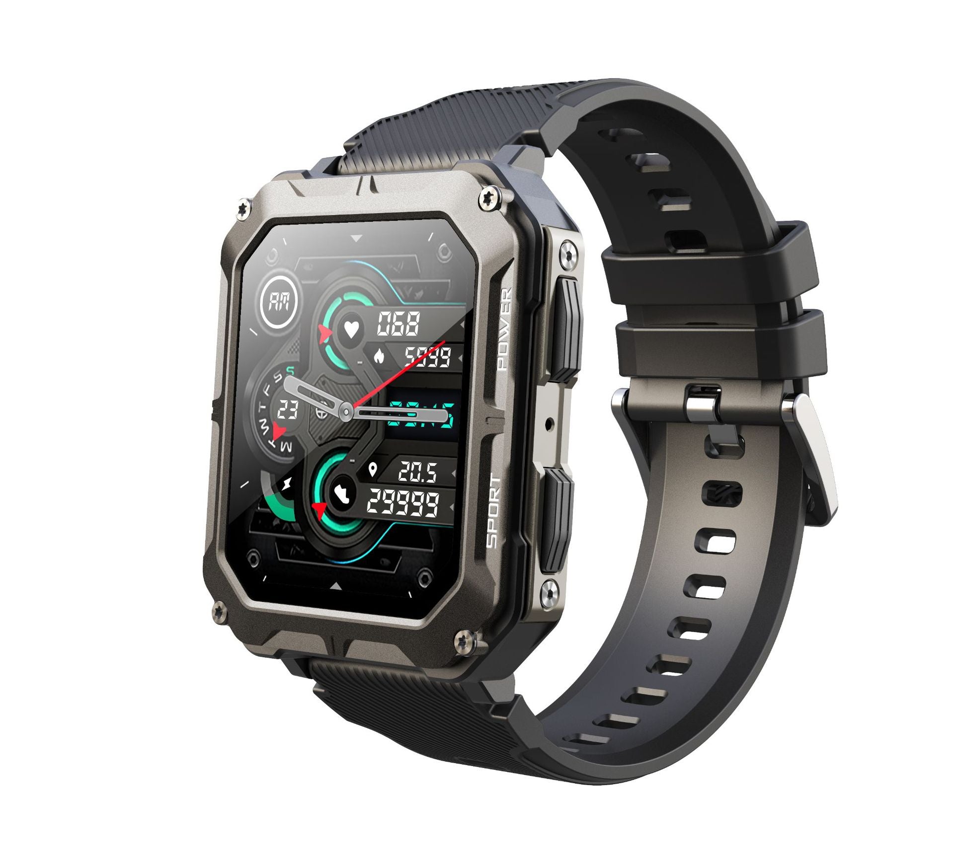 Zelara - Wasserdichte Smartwatch mit Herzfrequenzmessung und langer Akkulaufzeit