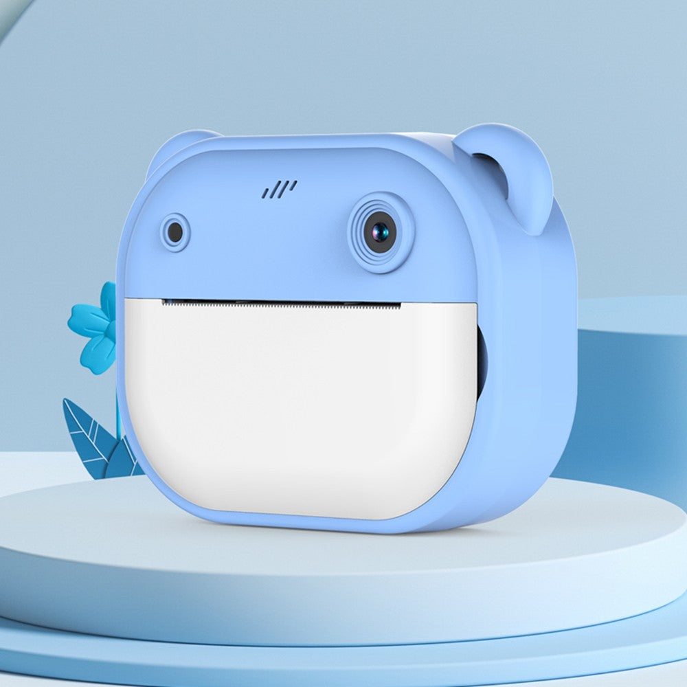 1080P Kinder Digitalkamera mit Thermodruck, 2,4-Zoll IPS-Bildschirm, Selfie & Video, Autofokus, inklusive 2 Druckpapierrollen