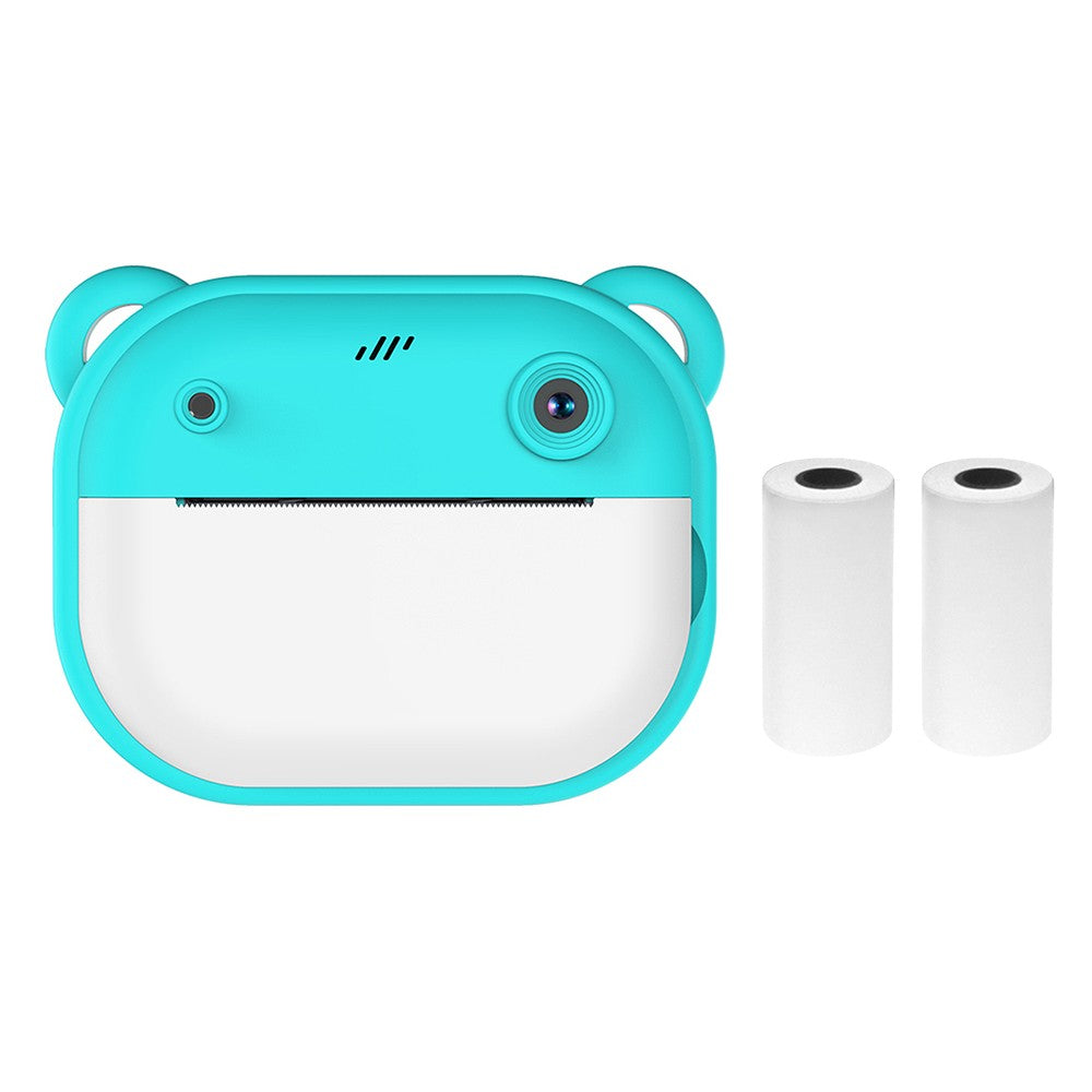 1080P Kinder Digitalkamera mit Thermodruck, 2,4-Zoll IPS-Bildschirm, Selfie & Video, Autofokus, inklusive 2 Druckpapierrollen