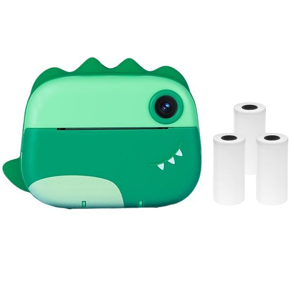 Sofort Kinderkamera mit Thermodrucker, 2.4 Dualscreen, Timer, 1080P Video, tintenloser Druck + 3 Papierrollen
