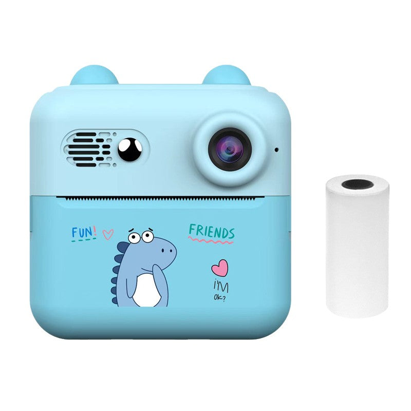 Tragbare 1080P Sofortdruckkamera für Kinder mit 1200W Objektiv, 2.4 Bildschirm und 1 Druckpapierrolle