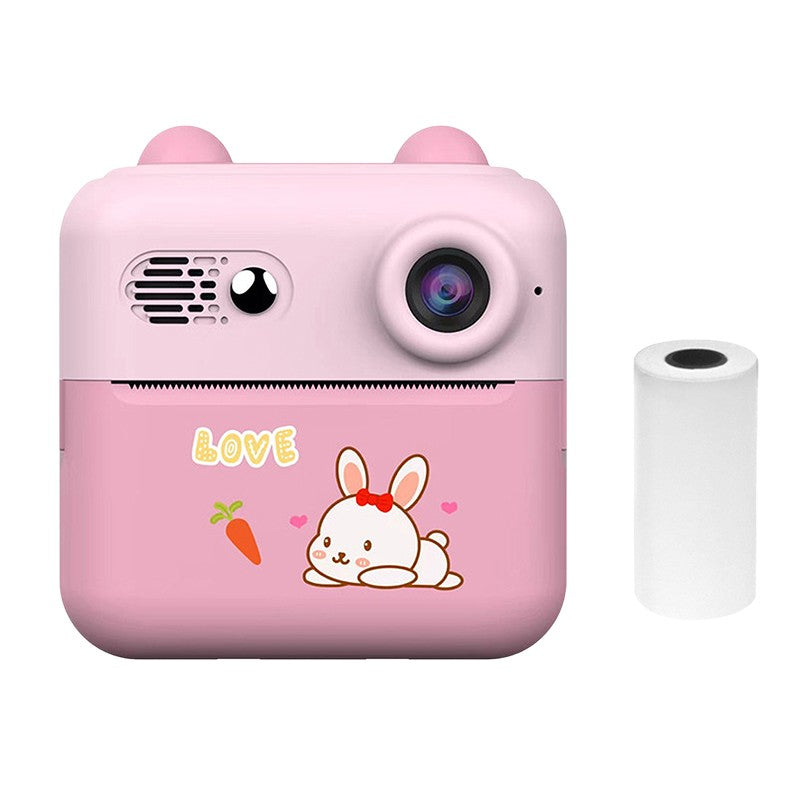 Tragbare 1080P Sofortdruckkamera für Kinder mit 1200W Objektiv, 2.4 Bildschirm und 1 Druckpapierrolle
