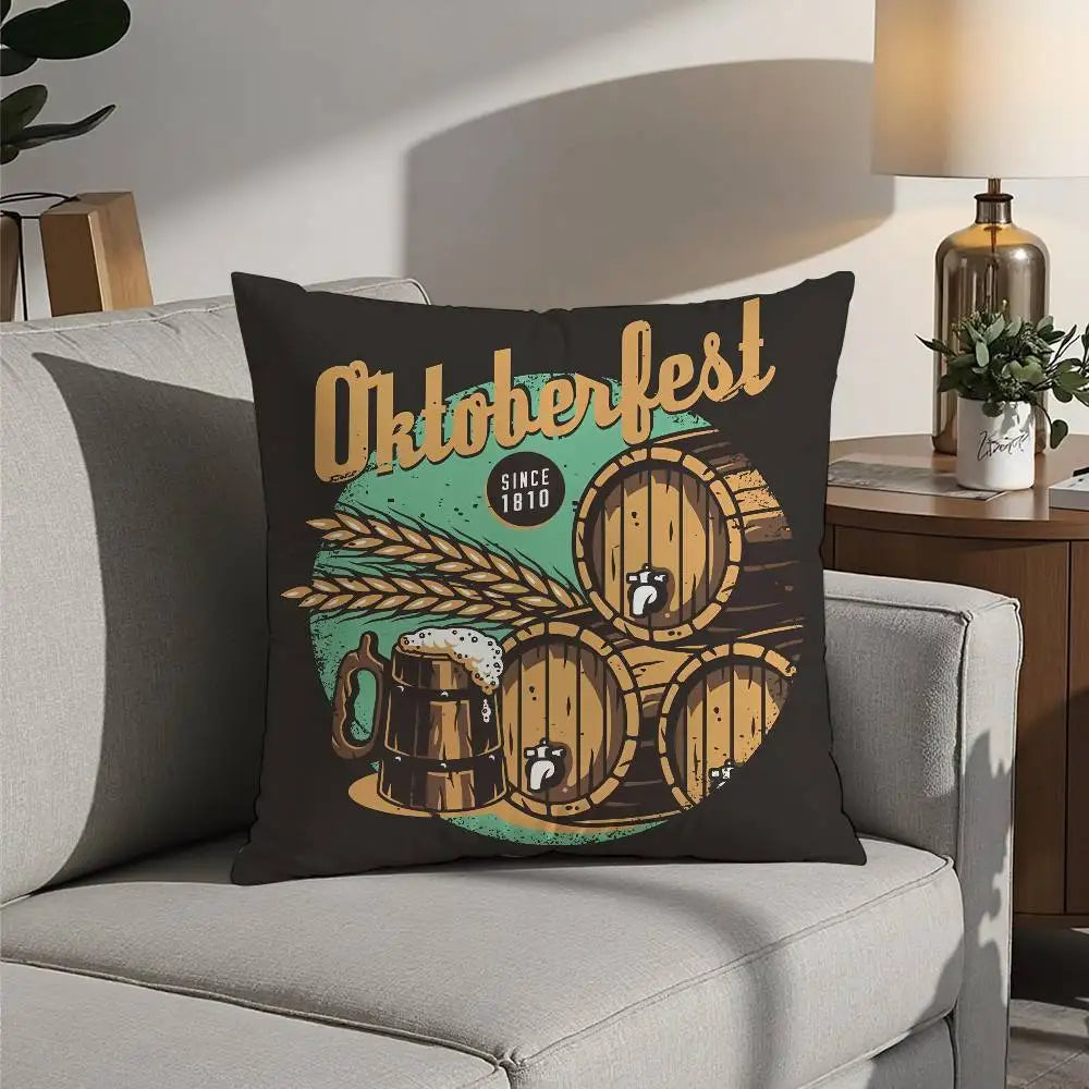 Oktoberfest Kissen Bedrucken | Dekoratives Plüschkissen