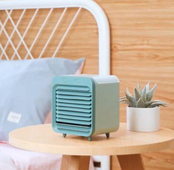 Tragbarer Mini-Luftkühler 500 ml – Leise, Wiederaufladbar, 3 Stufen, Luftbefeuchter & Luftreiniger