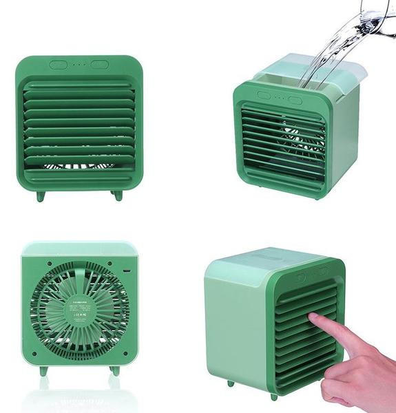 Tragbarer Mini-Luftkühler 500 ml – Leise, Wiederaufladbar, 3 Stufen, Luftbefeuchter & Luftreiniger