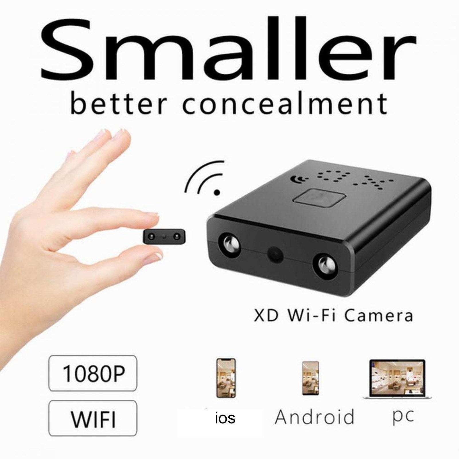 Mini 4K WiFi IP Kamera - 1080P Nachtsicht Sicherheits Camcorder
