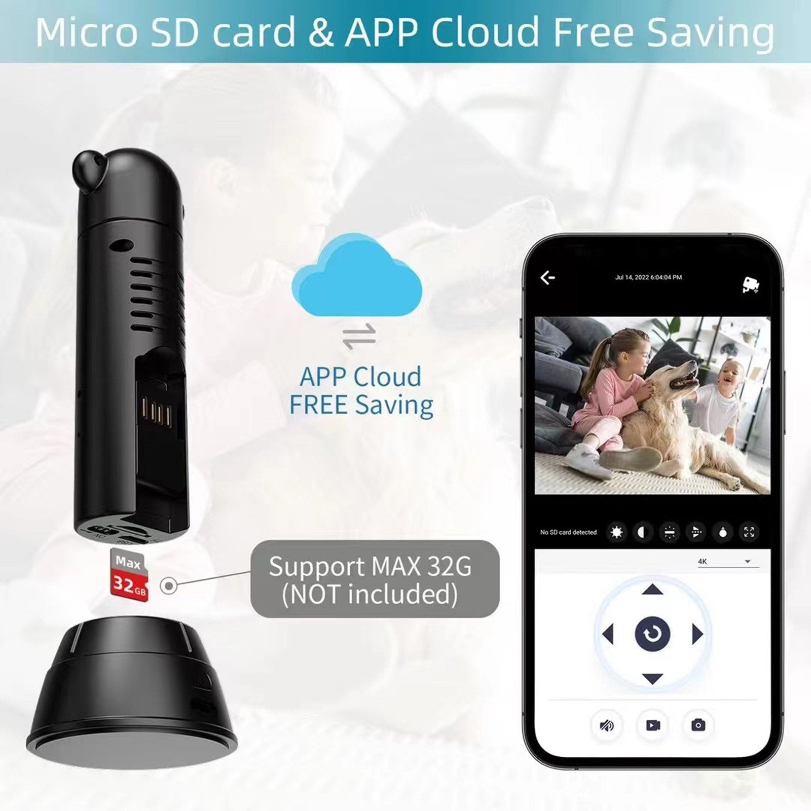 V10 Mini Wireless Überwachungskamera - 1080P HD, Smart Home, Fernsteuerung, Menschenerkennung