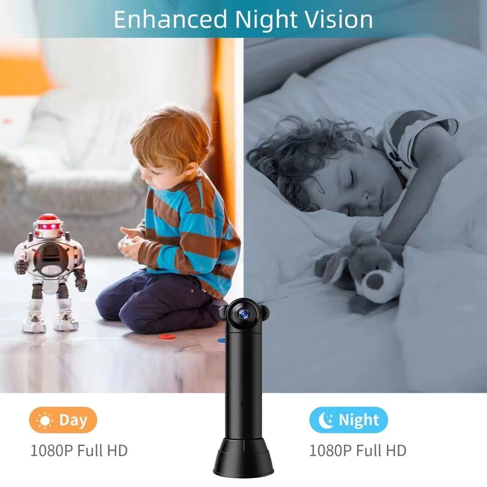 V10 Mini Wireless Überwachungskamera - 1080P HD, Smart Home, Fernsteuerung, Menschenerkennung