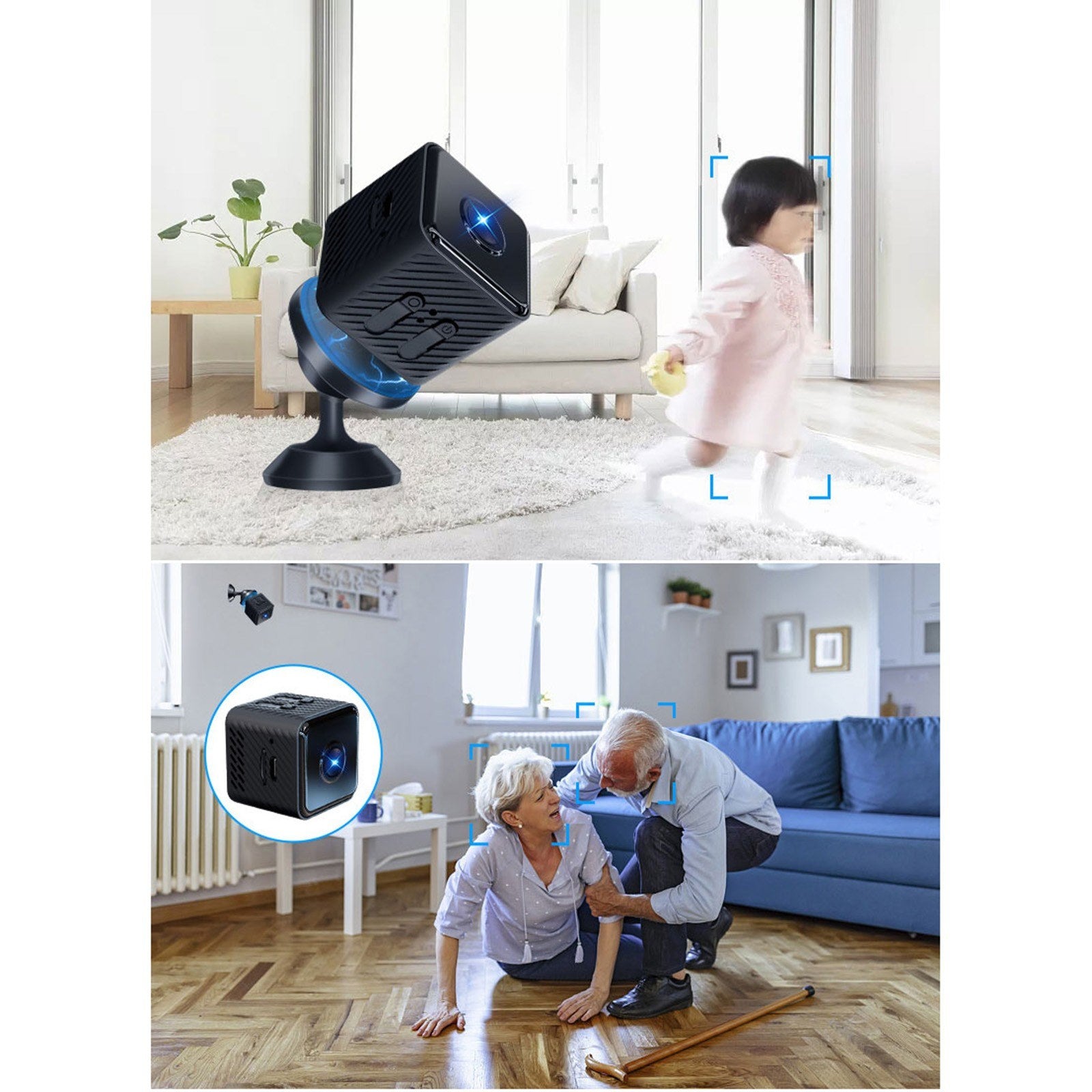 X2 Mini Smart-Sicherheitskamera - Drahtlose 1080P HD-Überwachung mit Nachtsicht