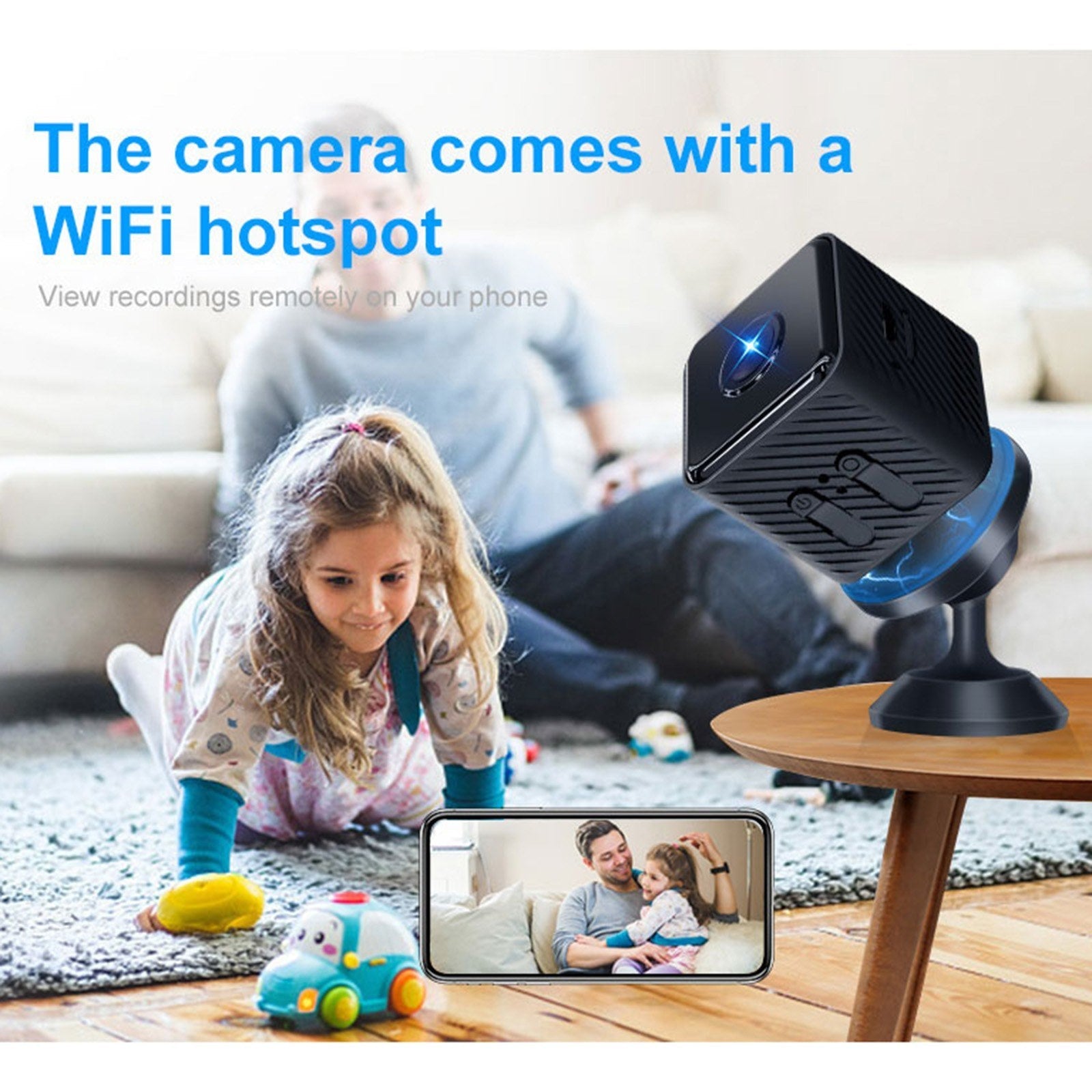 X2 Mini Smart-Sicherheitskamera - Drahtlose 1080P HD-Überwachung mit Nachtsicht