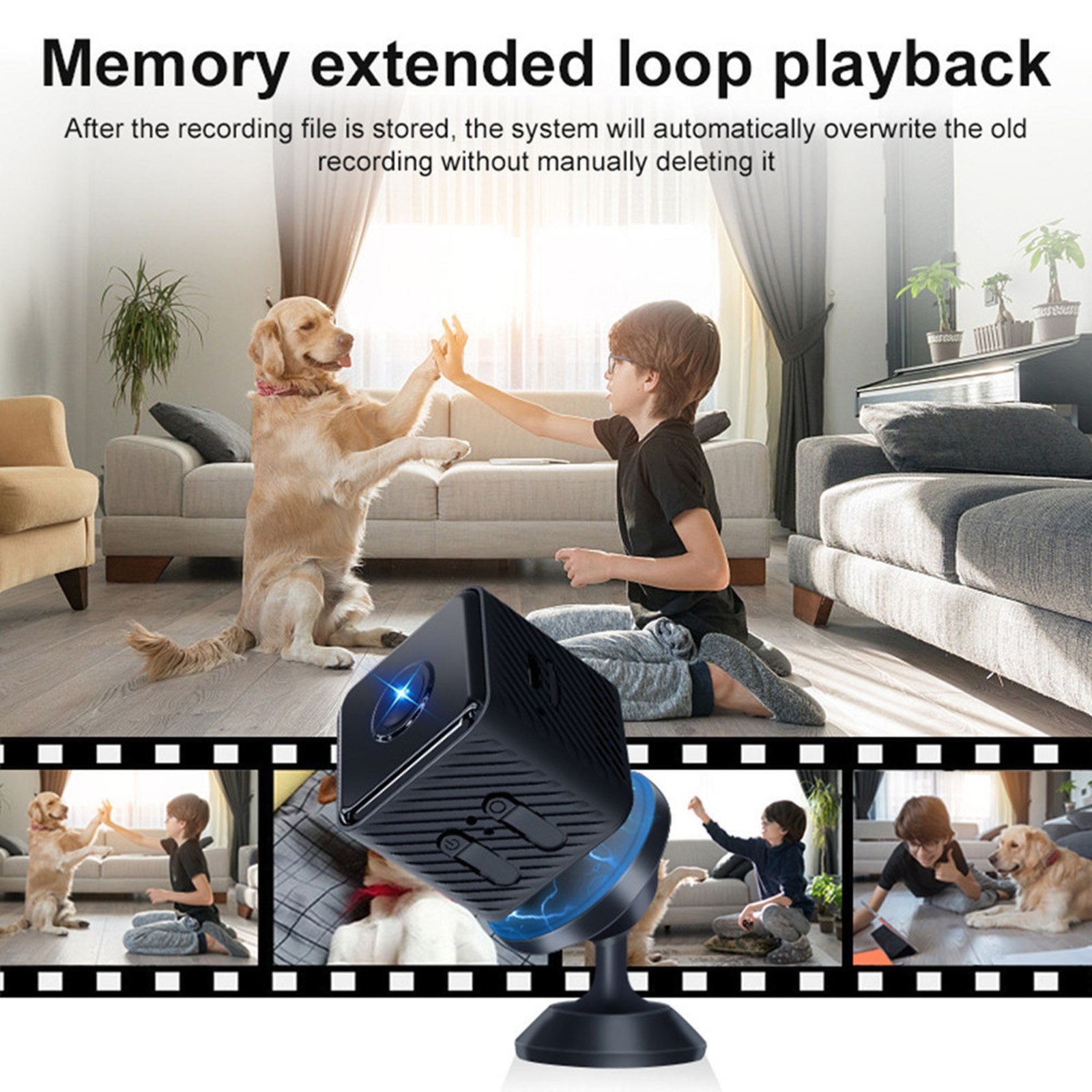 X2 Mini Smart-Sicherheitskamera - Drahtlose 1080P HD-Überwachung mit Nachtsicht