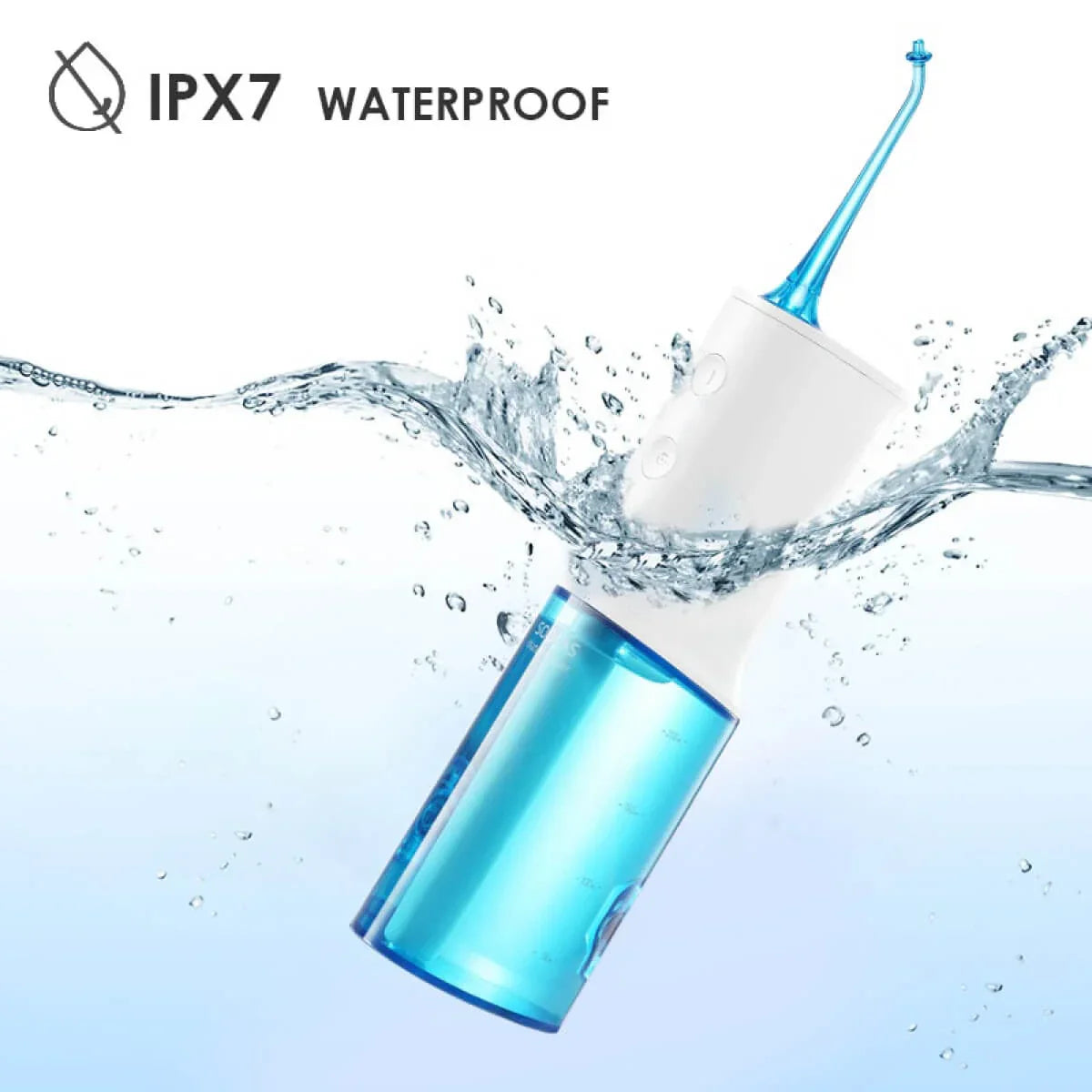 Mobiler Munddusche – Wiederaufladbare Zahnreiniger mit 3 Modi, 4 Aufsätzen & 230ml Wassertank für gründliche Mundhygiene