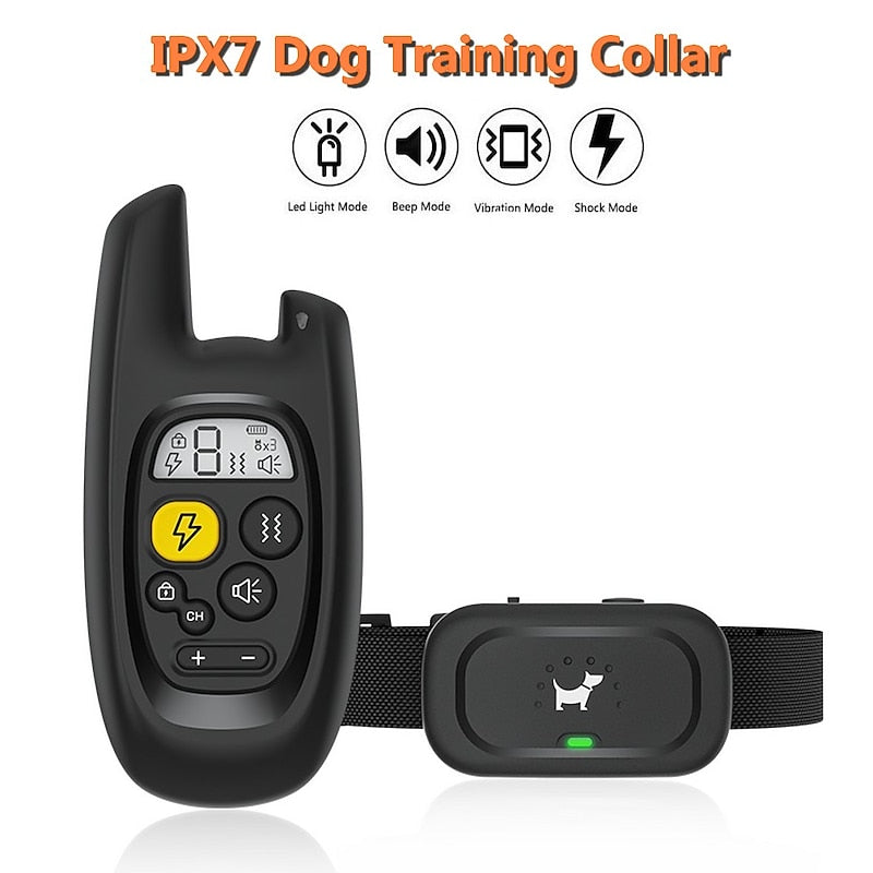 Pawfey 500m wasserdicht wiederaufladbares Hundetraining Halsband