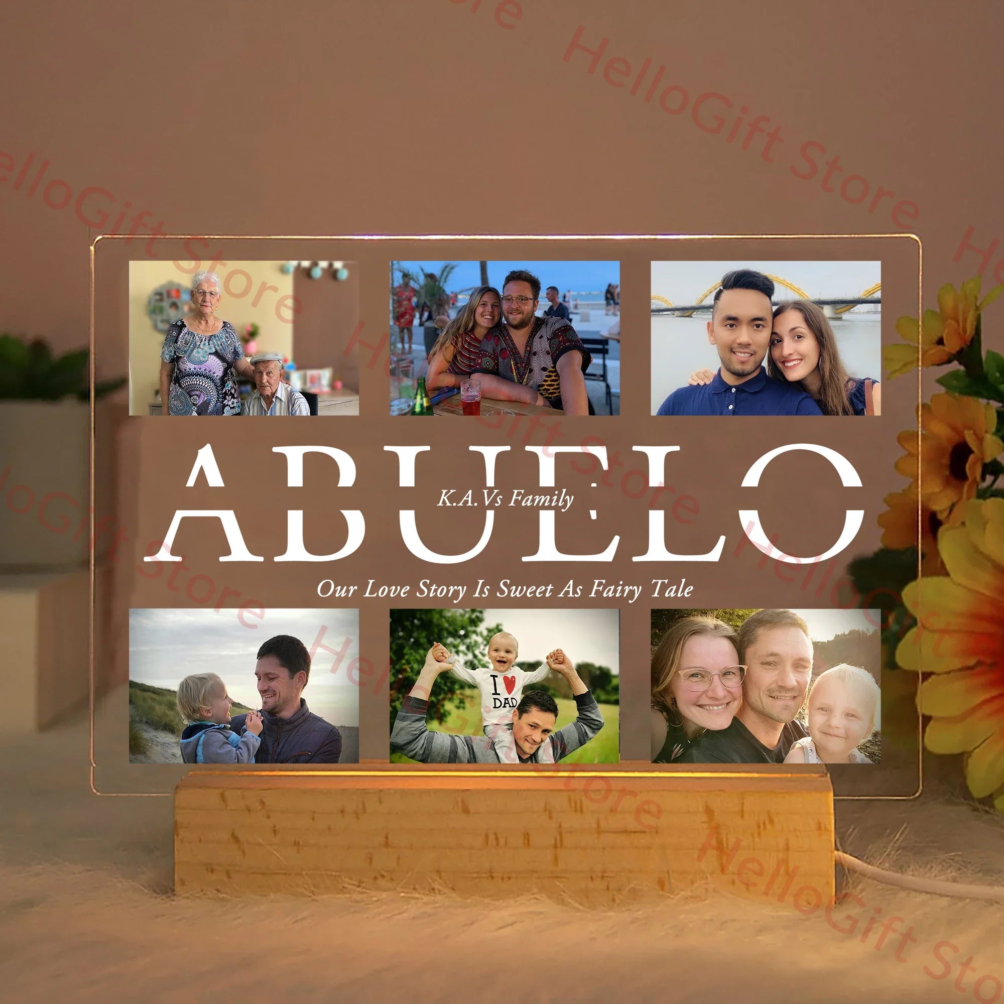 Personalisierte Acryl-Lampe | Nachtlicht Kinder für Schlafzimmer