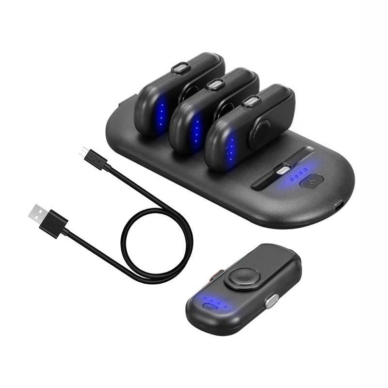 Modulares Powerbank Lade-Dock mit 4 abnehmbaren Akkupacks, 5000mAh, magnetische Adapter, kompakt & tragbar