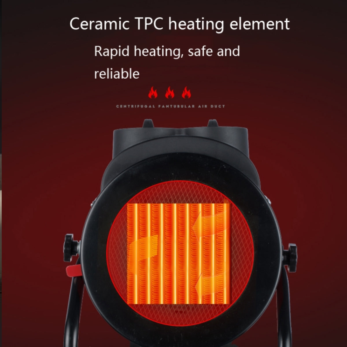 Tragbarer elektrischer Heizlüfter 1500W mit 3 Heizstufen, Überhitzungsschutz, leise & verstellbar – ideal für Schlafzimmer, Büro & Garage