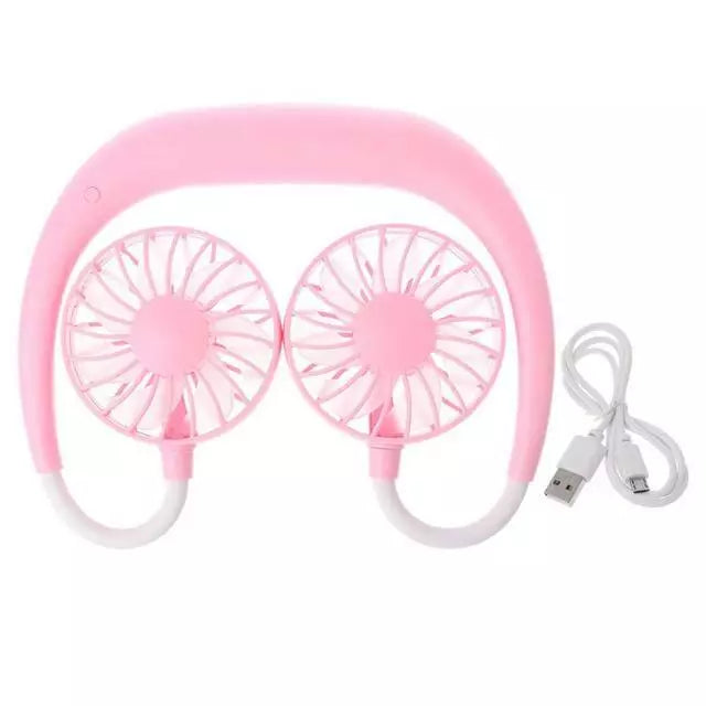 Tragbarer wiederaufladbarer Hals-Kühlventilator für Sommerreisen