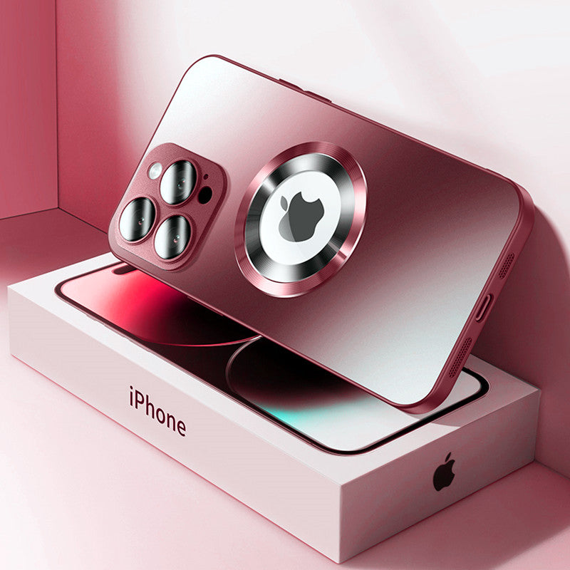 Hochwertige Matte Magnetische iPhone-Hülle mit MagSafe Case für Apple iPhone 15/14/13/12 Pro Max Plus | Glasobjektiv-Kameraschutzabdeckung, Panzer-Schutzhülle, Stoßfest und Stilvolle Handyhülle | Tasche in limitierter Auflage