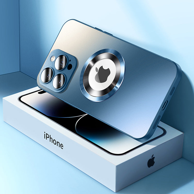 Hochwertige Matte Magnetische iPhone-Hülle mit MagSafe Case für Apple iPhone 15/14/13/12 Pro Max Plus | Glasobjektiv-Kameraschutzabdeckung, Panzer-Schutzhülle, Stoßfest und Stilvolle Handyhülle | Tasche in limitierter Auflage