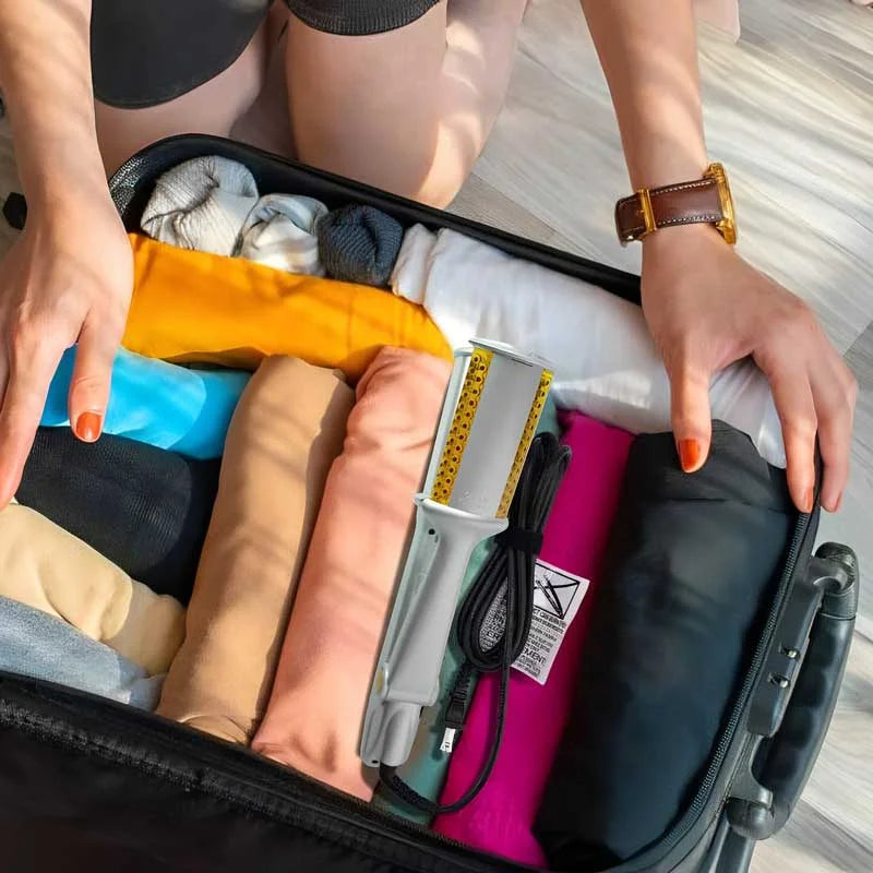 Professionelle 2 in 1 Rotierende Eisenhaarbürste