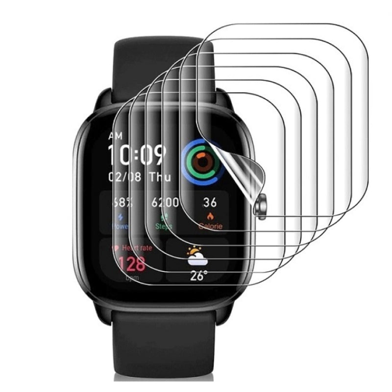 Klare Bildschirmschutzfolien für HealthGuard Glukose Smartwatch - 4 Stück