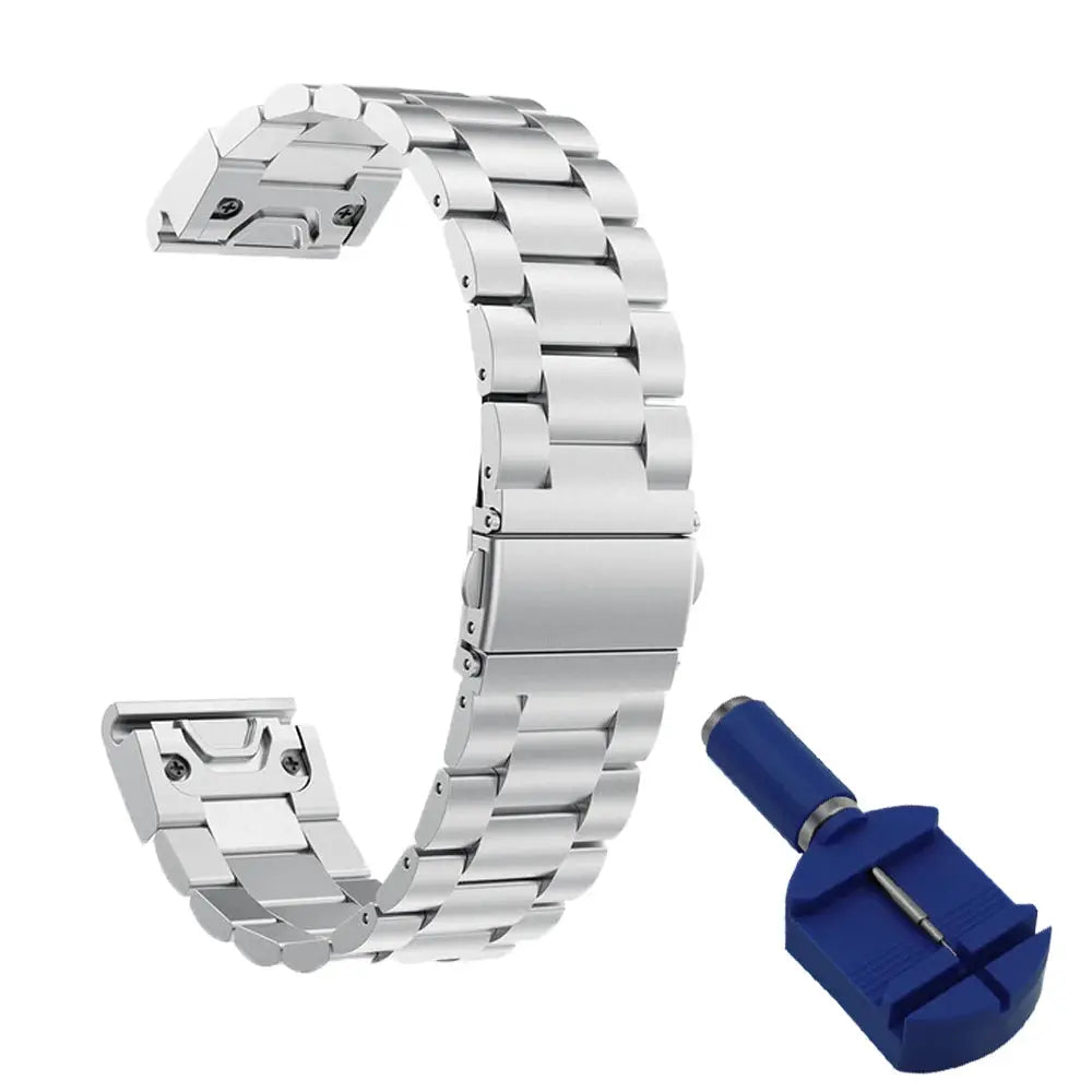 SteelGuard Luxe Edelstahlband für Garmin Fenix 8X, Epix Gen 2, Instinct & mehr