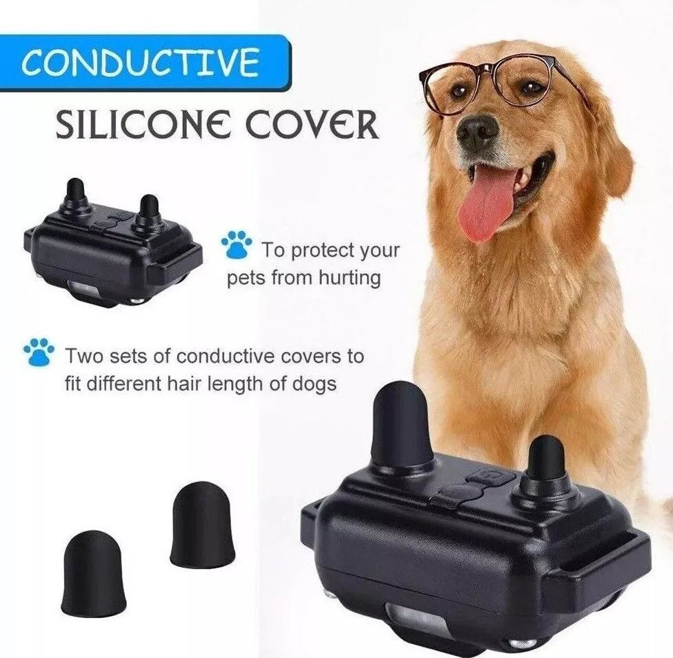 800m Elektronische Hundetrainingshalsband Wasserdicht Pet Fernbedienung Wiederaufladbare Trainingshalsband mit Shock Vibration Sound