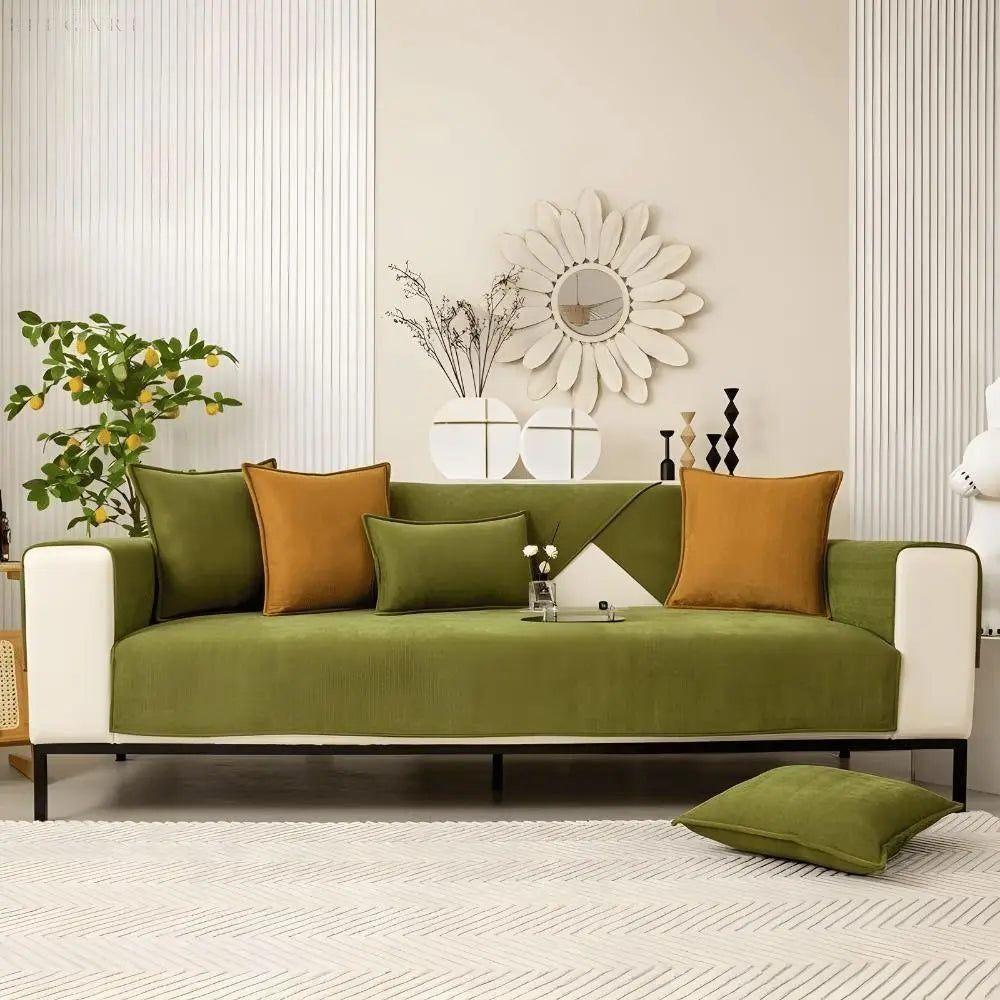 Rutschfester Sofabezug für L-Form | Couchschutz für Stil und Komfort