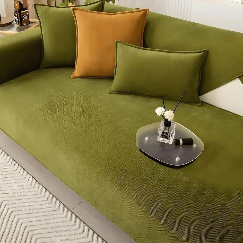Rutschfester Sofabezug für L-Form | Couchschutz für Stil und Komfort