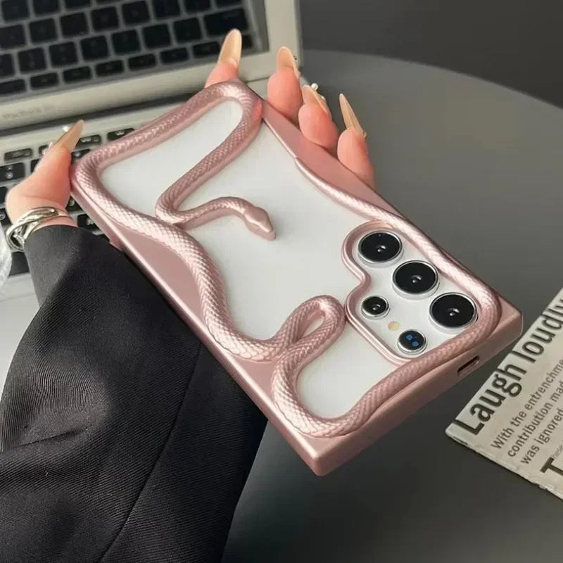 Venom 3D Snake Hollow Case – Luxuriöse Matte Wärmeableitungsabdeckung