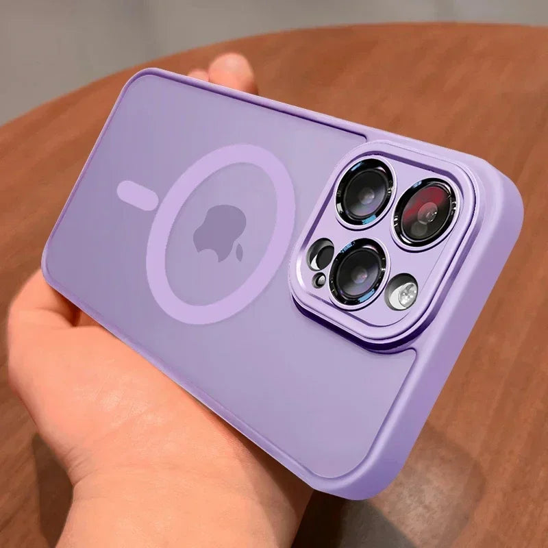 Luxus Matte Armor MagSafe Hülle für iPhone