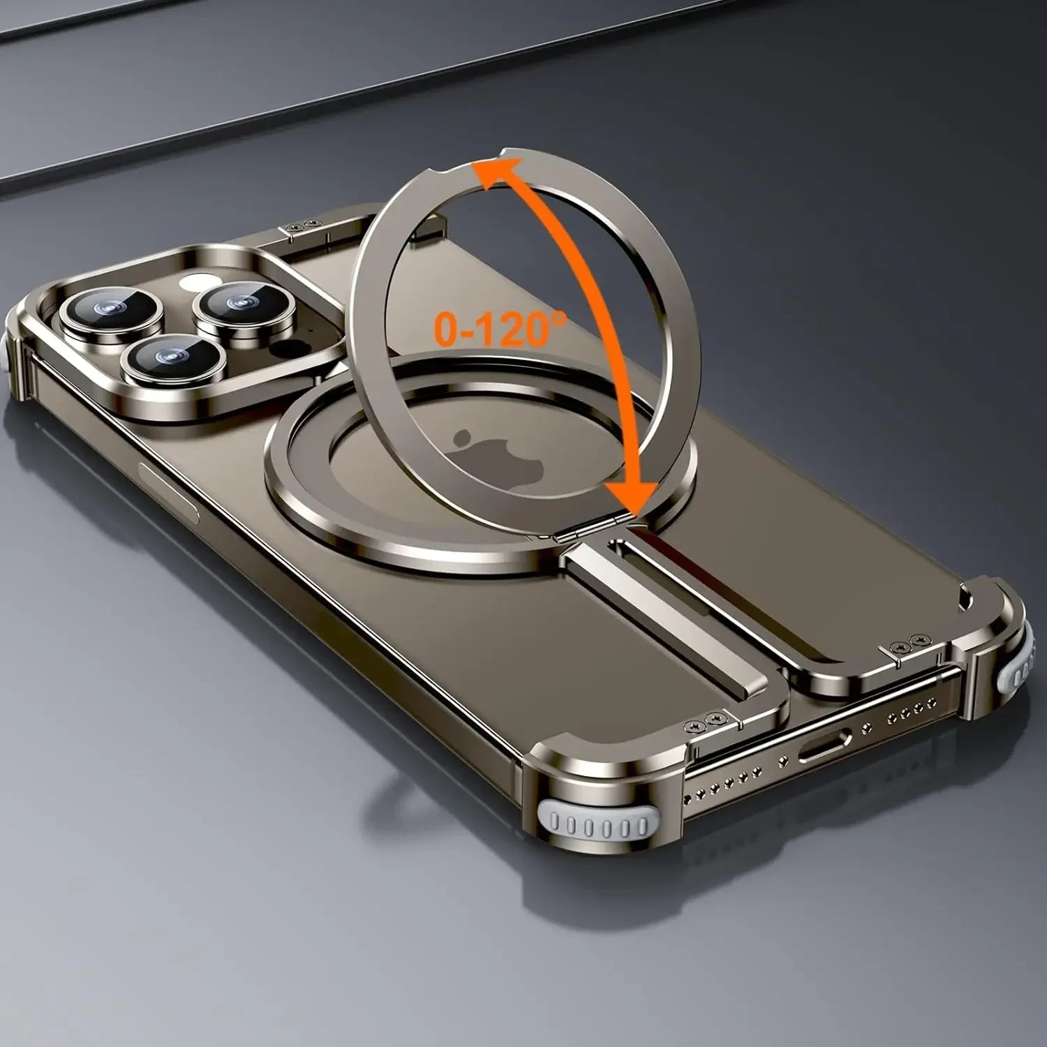 Schockfeste Aluminium MagSafe Haltehülle für iPhone