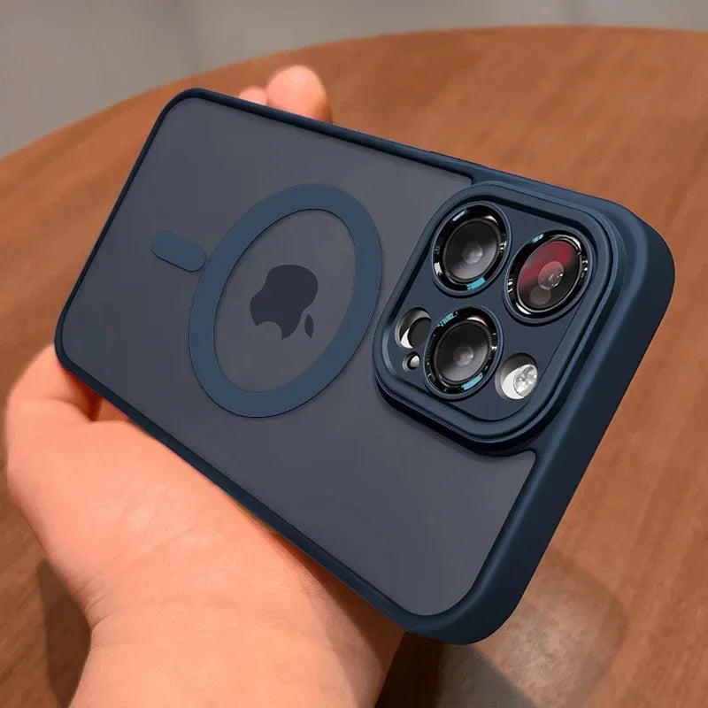 Luxus Matte Armor MagSafe Hülle für iPhone