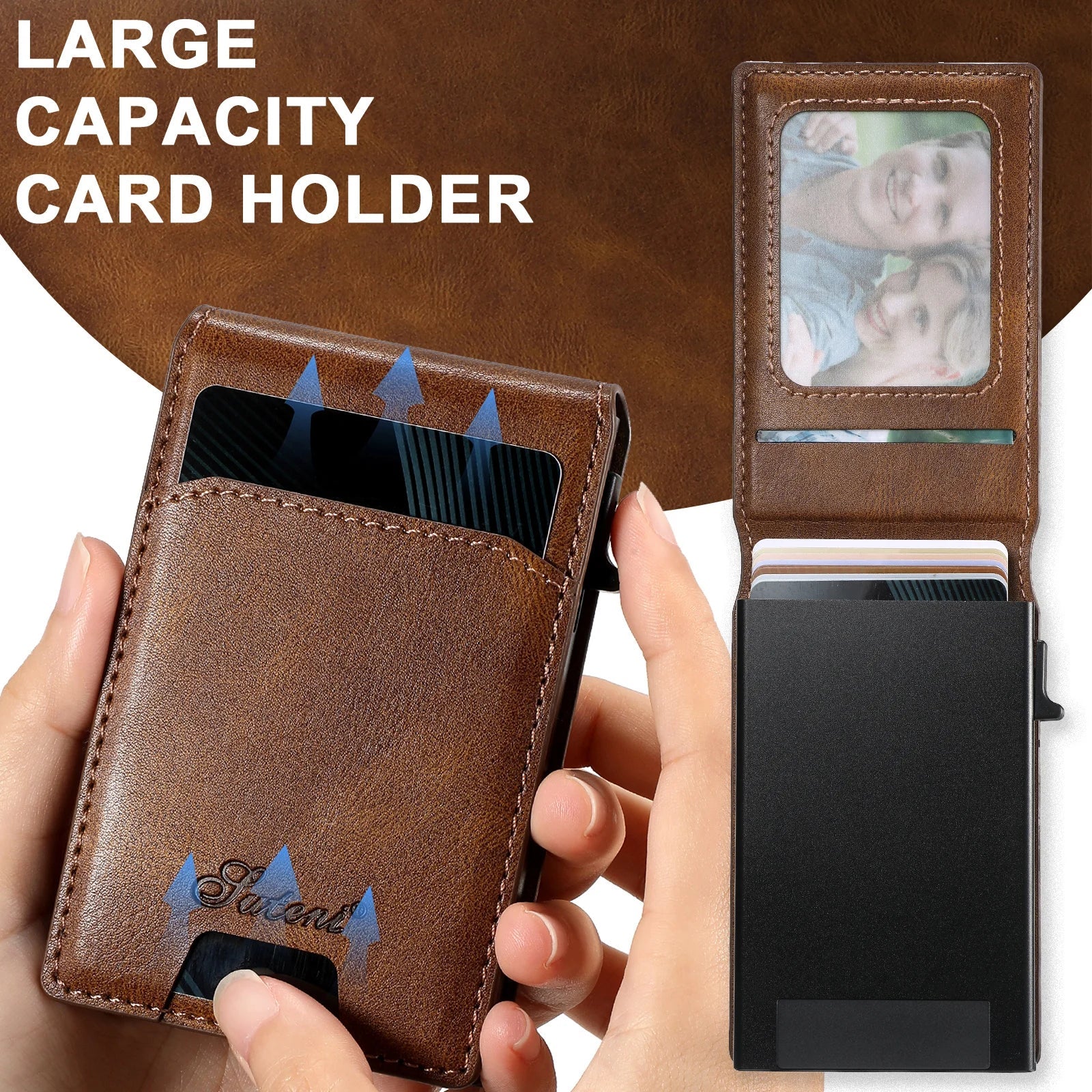 Leder Abnehmbares Kartenetui Handyhülle Für Samsung Galaxy